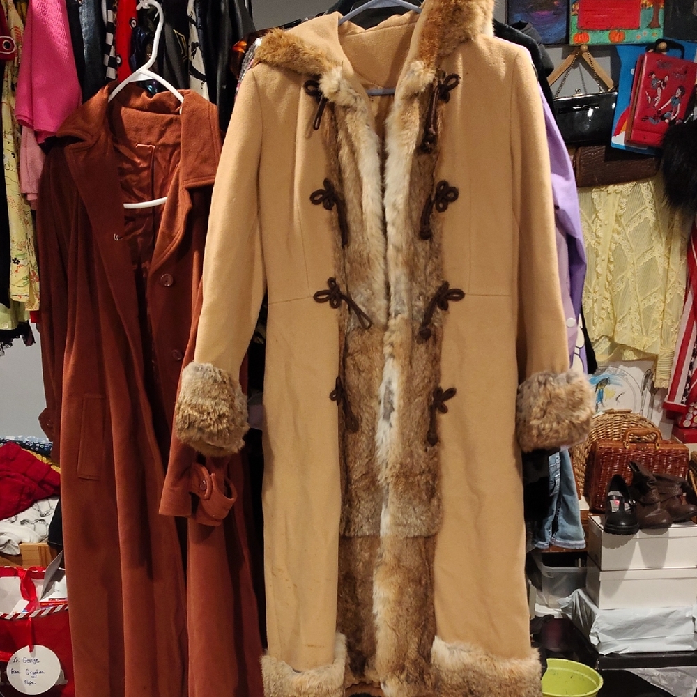 Vintage 1960s Boho Wool Coat By Marshall Field & Company
